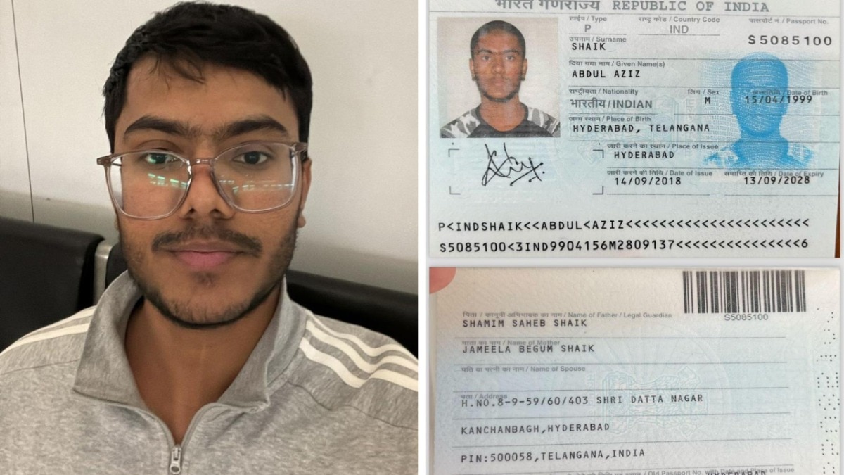 छात्र अब्दुल अज़ीज़ अमेरिका में मास्टर्स की पढ़ाई कर रहा. (Photo- ITG)