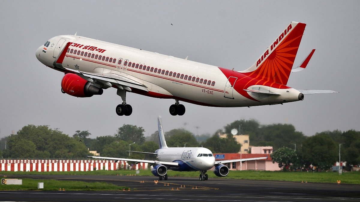 An Air India Airbus A320-200 aircraft