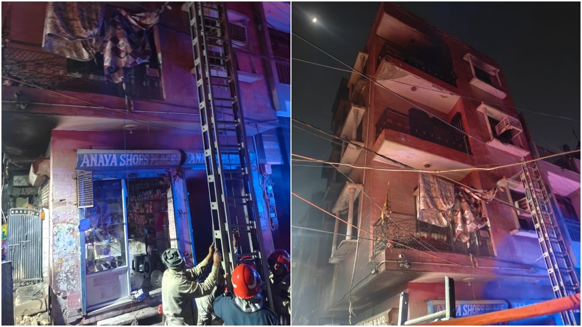 A fire broke out in a four-storey house in Tigri Extension area of ​​Delhi