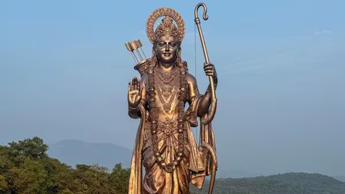 In Goa, famous for its beaches, Prime Minister Modi unveiled the world's tallest statue of Lord Ram