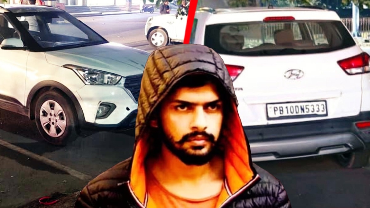 इंदप्रीत पैरी हत्याकांड में इस्तेमाल कार पंचकूला से बरामद. (Photo: ITG)