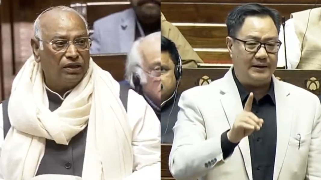 Mallikarjun Kharge and Kiren Rijiju
