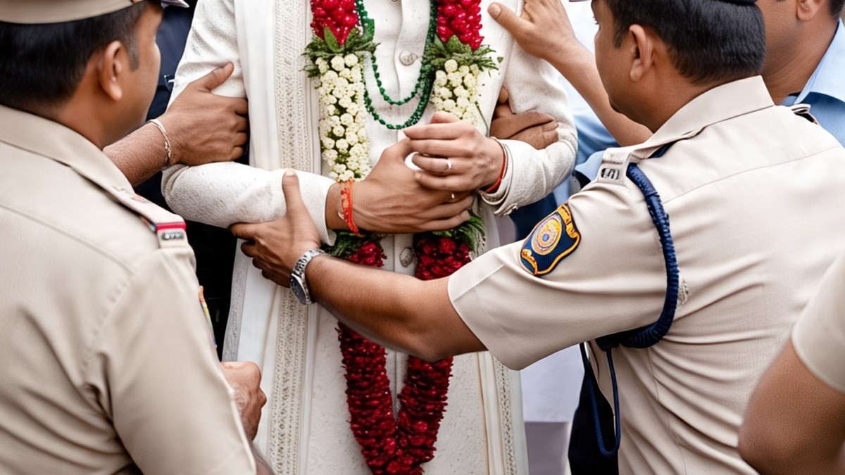 ai image of groom arrested