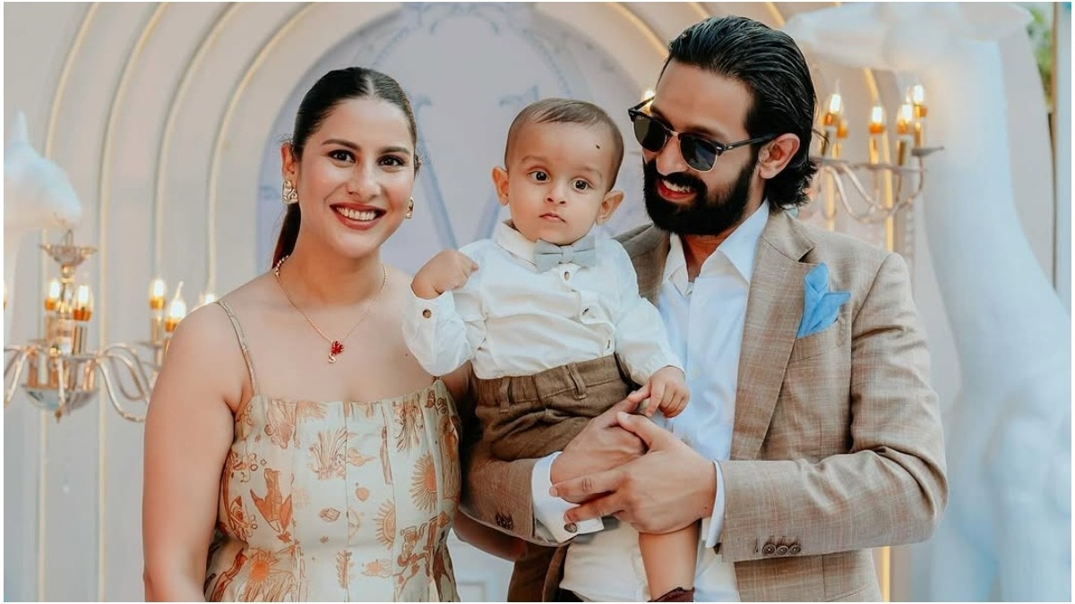 Vikrant Massey, Sheetal Thakur reveal son's face on his birthday.