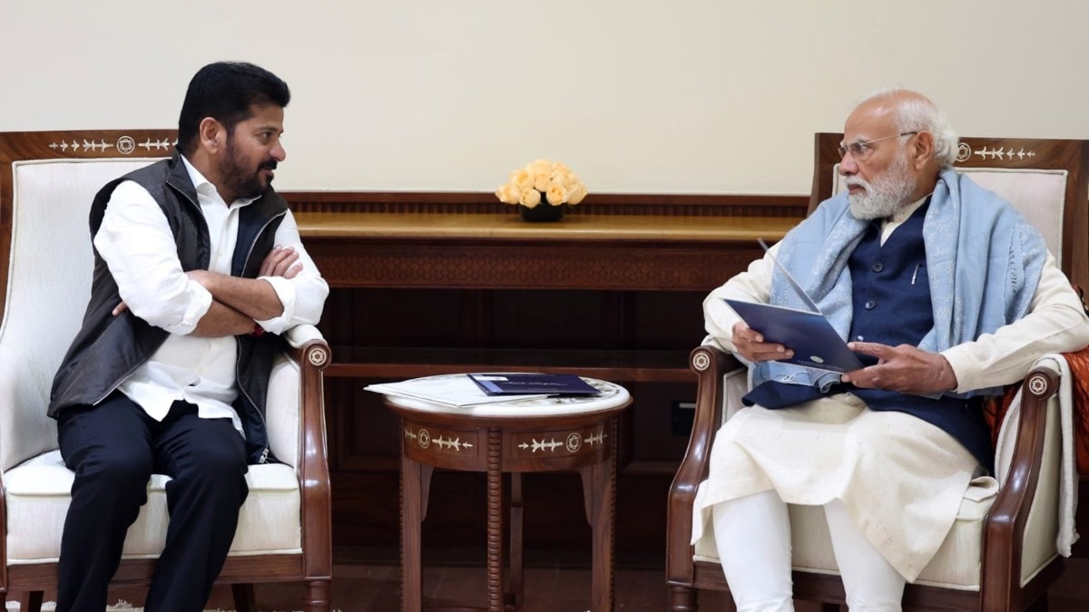 प्रधानमंत्री नरेंद्र मोदी से मिले तेलंगाना के मुख्यमंत्री रेवंत रेड्डी