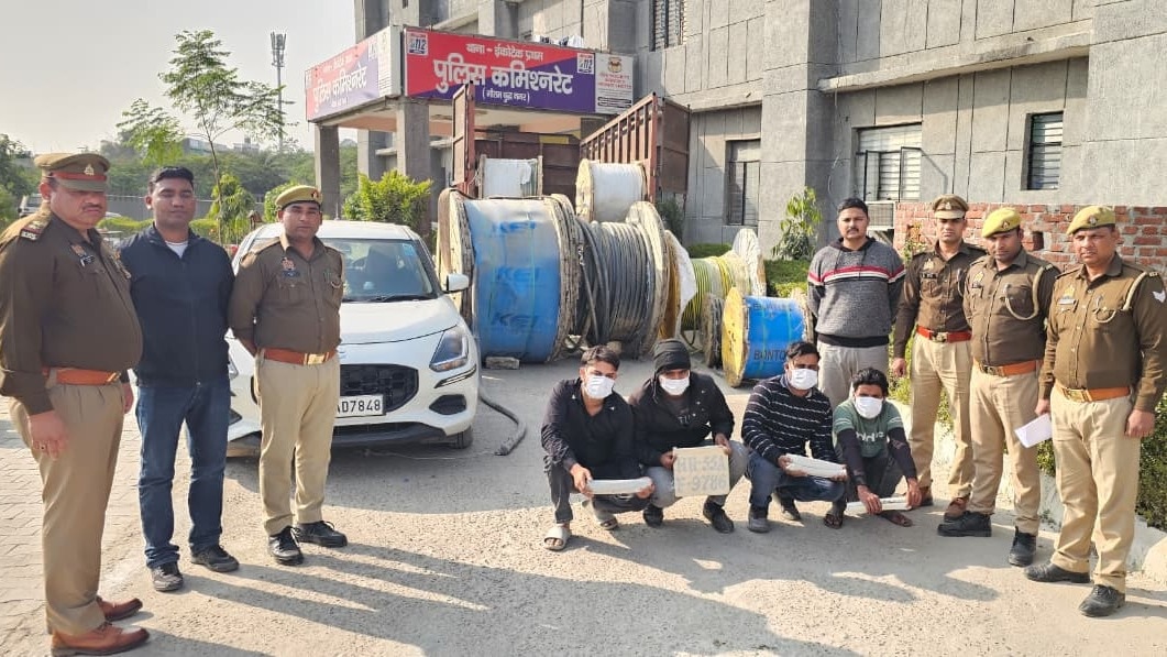 पुलिस की गिरफ्त में आरोपी.(Photo: Bhupinder Chaudhary/ITG)