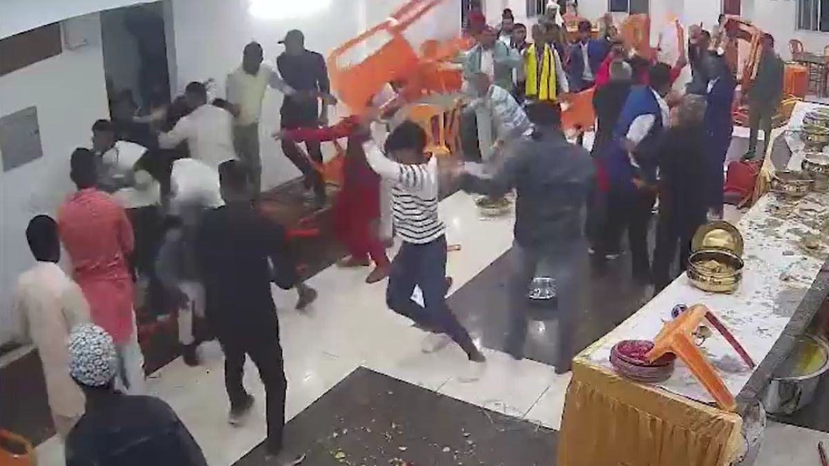 शादी में रसगुल्ले पर बवाल. (Photo: Screengrab)