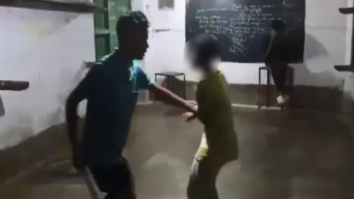 boy beating child