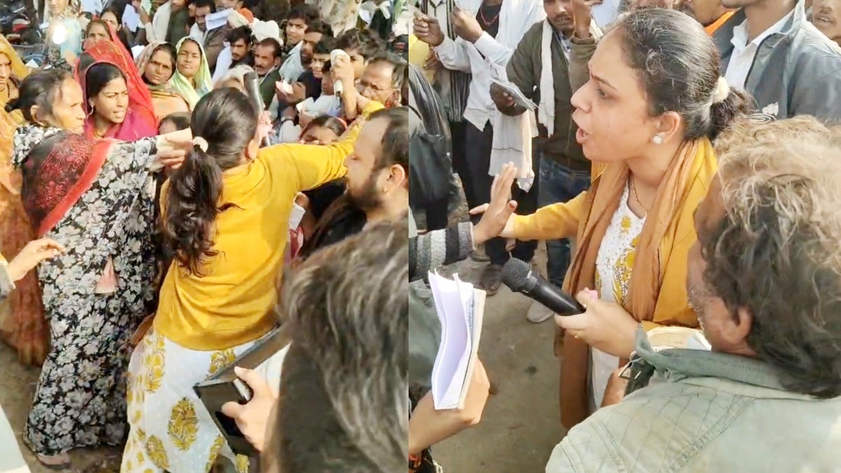 छतरपुर में 'थप्पड़बाज नायब तहसीलदार'.(Photo:Screengrab)