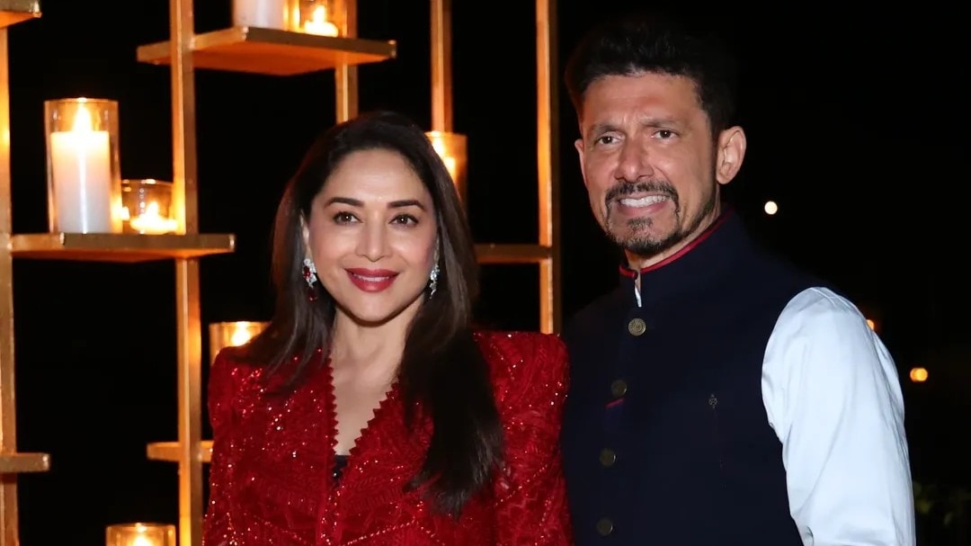 Madhuri Dixit with her husband Dr shriram Nene