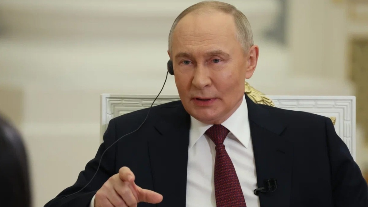 रूस के राष्ट्रपति व्लादिमीर पुतिन ने आजतक को इंटरव्यू दिया. (Photo- ITG)