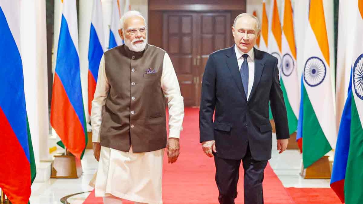Prime Minister Narendra Modi and Russian President Vladimir Putin