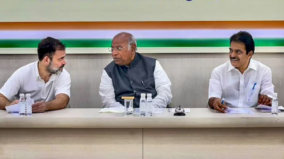 rahul gandhi mallikarjun kharge kc venugopal