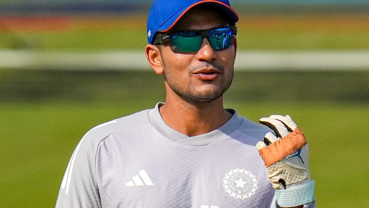 Cuttack: Shubman Gill during a training session.