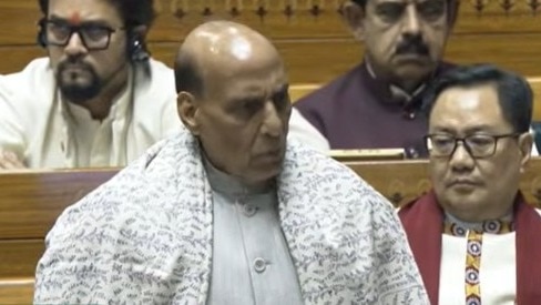 Rajnath Singh in Parliament