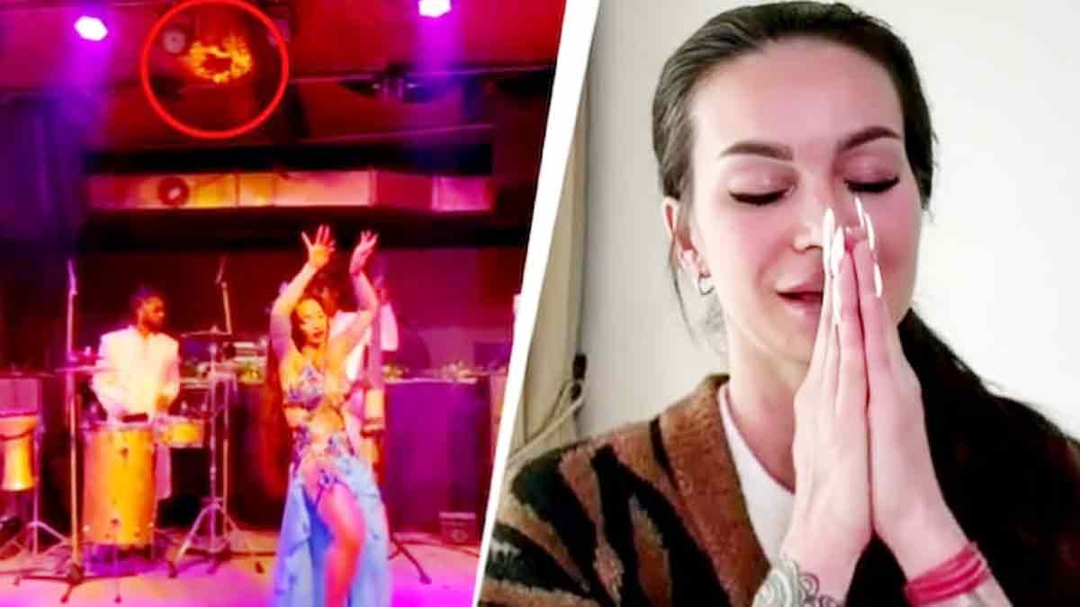 गोवा क्लब में मौत से बाल-बाल बची कजाख डांसर क्रिस्टीना (Images: India Today/Social Media)