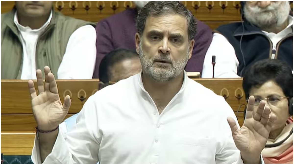  Congress MP and Leader of the Opposition Rahul Gandhi speaking on electoral reforms in the Lok Sabha