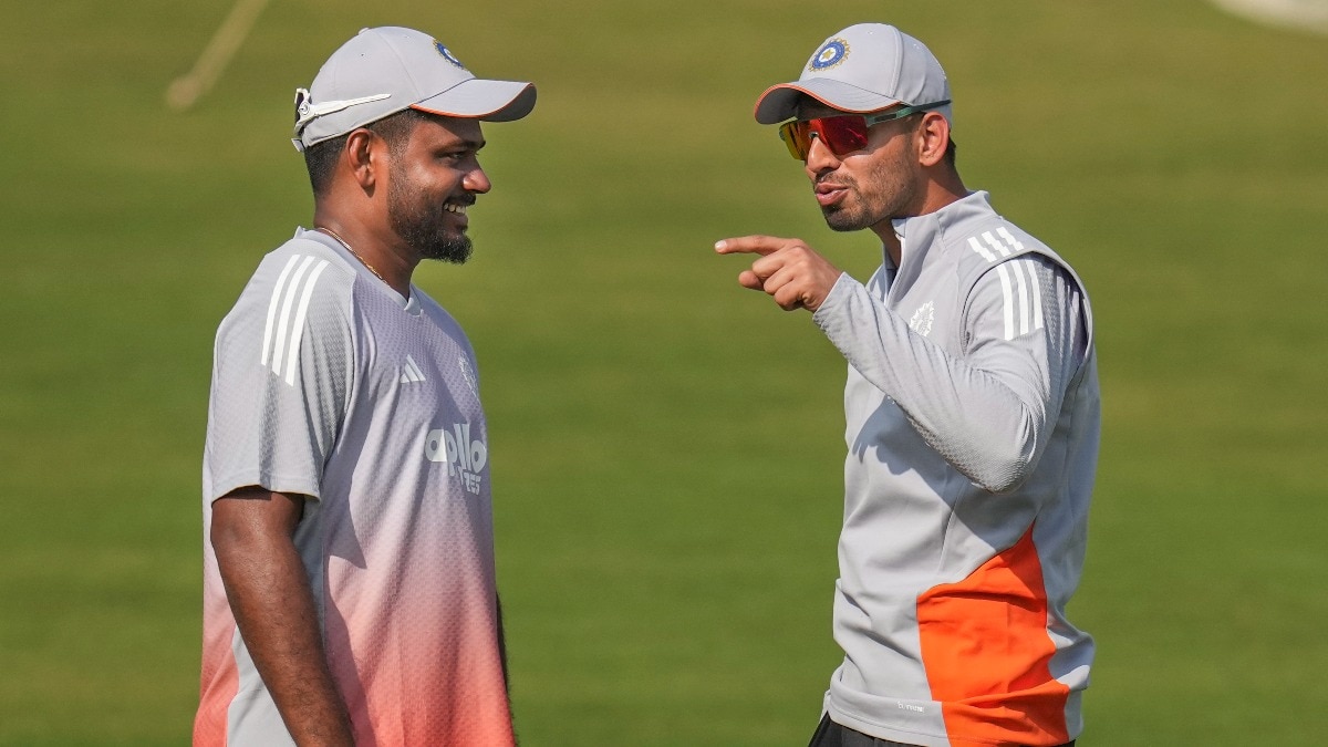  Sanju Samson, left, with Jitesh Sharma