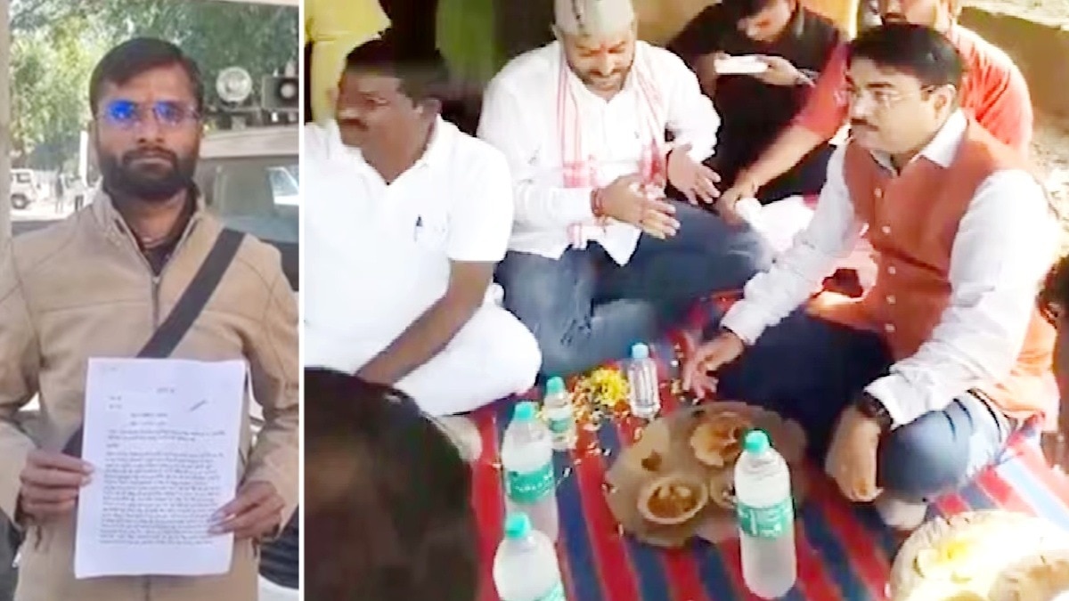 विवाद के बाद उसी दलित के घर मंत्री भी भोजन करने गए थे.(File Photo:ITG)