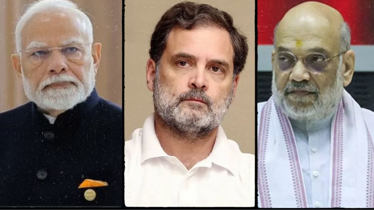 पीएम मोदी और अमित शाह संग राहुल गांधी ने की बैठक (Photo: Reuters)