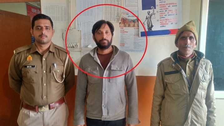 accused husband Azhar Nawaz arrested (Photo - ITG)