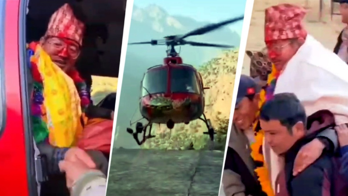 School Principal unique helicopter farewell after 37 years of dedicated service