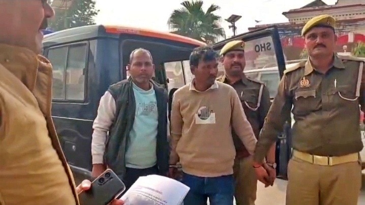 Murder accused arrested by Ghazipur police (Photo- ITG)