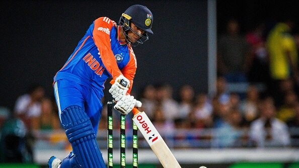 India's explosive batter Abhishek Sharma in this frame