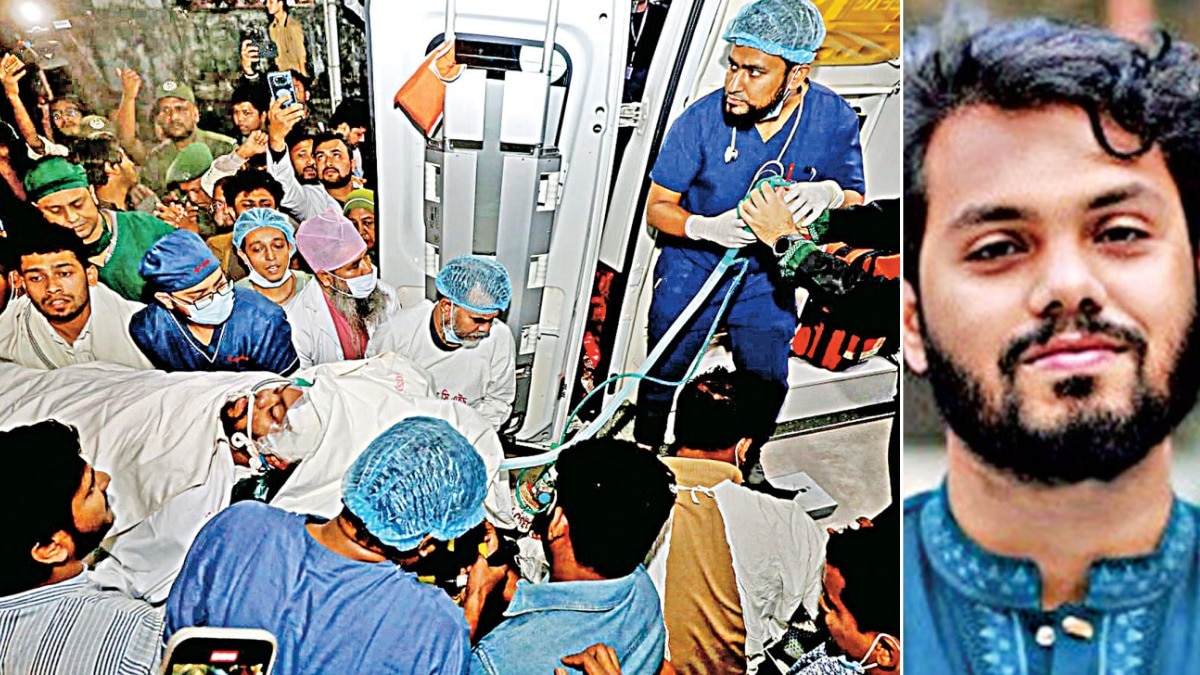 इंक़िलाब मंचो के प्रवक्ता शरीफ उस्मान हादी को दिनदहाड़े गोली मारी गई (Photo: TheDailyStar)