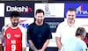 Rahul Gandhi with Lionel Messi. Rahul Gandhi with Lionel Messi.
