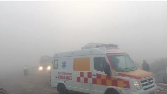 आठ वाहनों की हुई टक्कर (Photo: Screengrab)