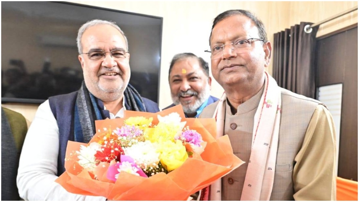 पंकज चौधरी बने यूपी BJP के नए अध्यक्ष... स्वस्ति वाचन, शंखनाद और डमरू वादन से गूंजा पार्टी दफ्तर