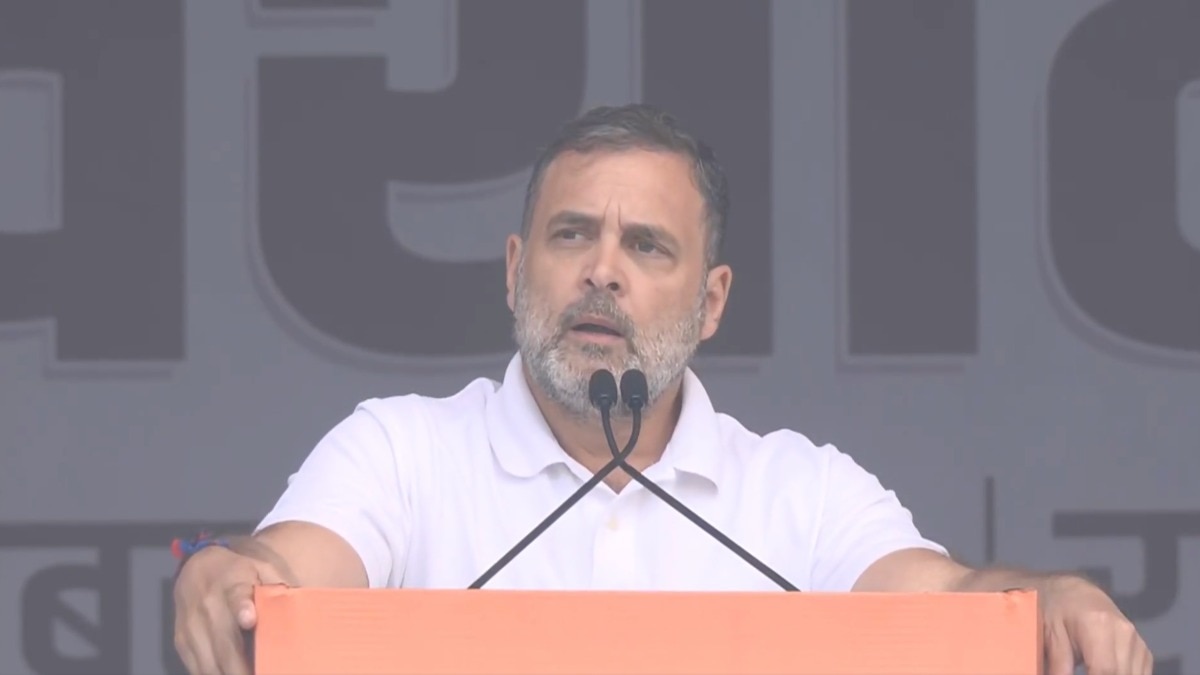 कांग्रेस पार्टी की 'वोट चोरी' के खिलाफ दिल्ली में रैली (Photo: X/@ANI))