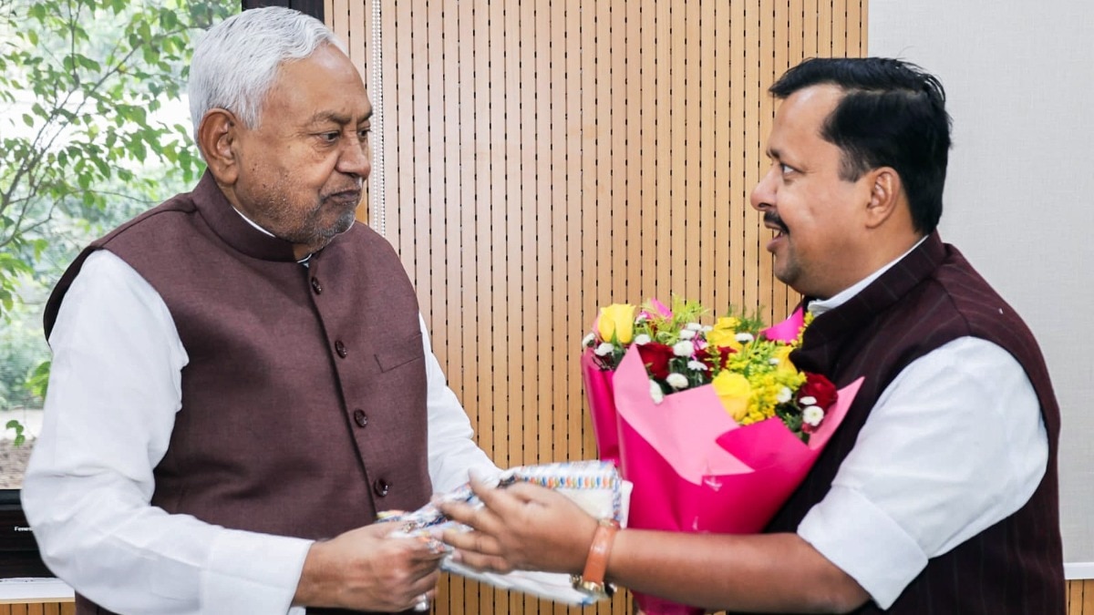 nitin nabin with nitish kumar