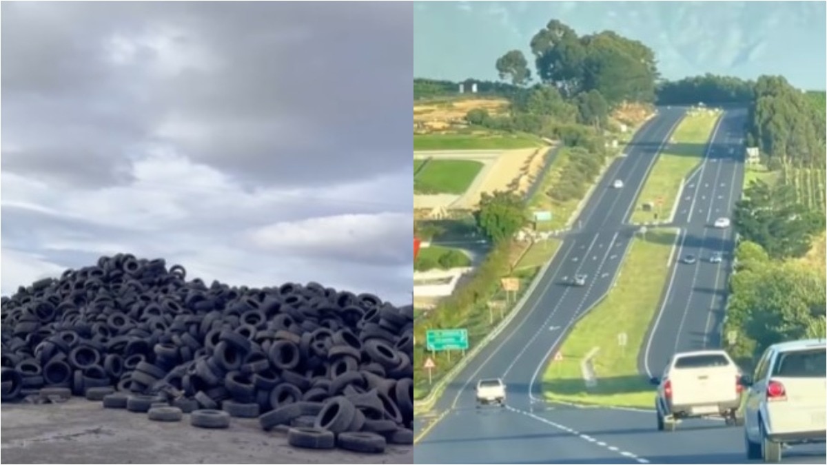 What does America do with its old tyres
