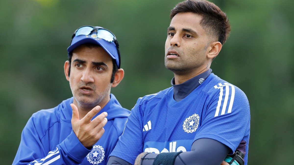 Suryakumar Yadav (R) and head coach Gautam Gambhir
