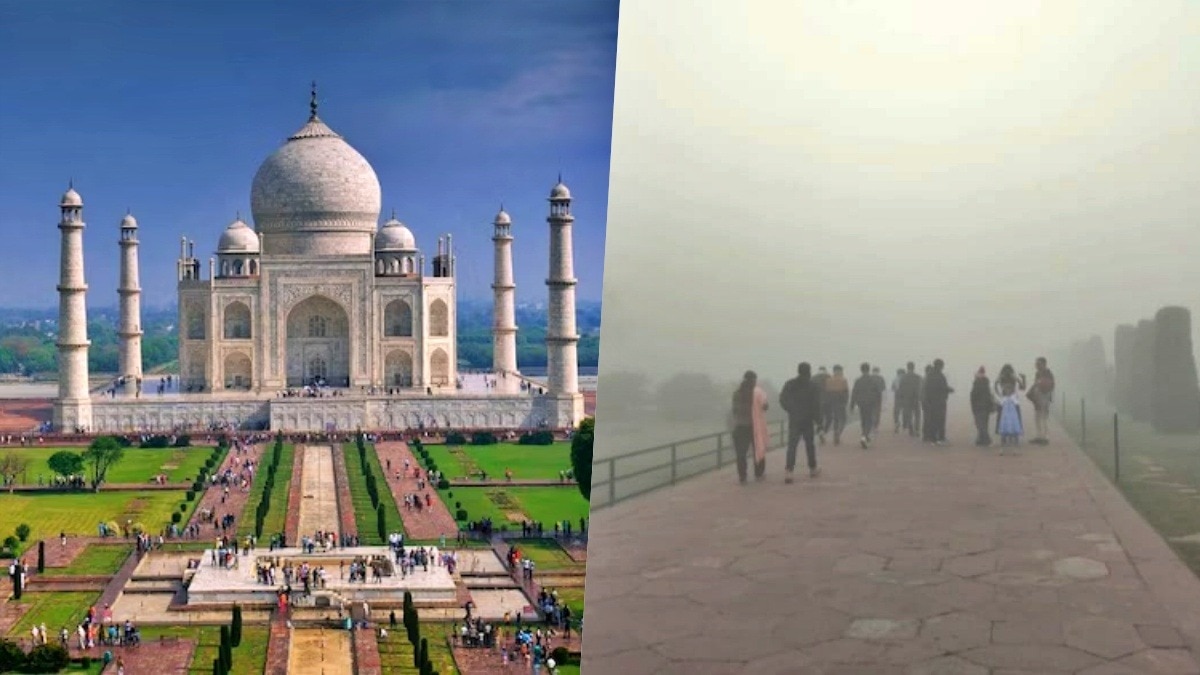 A blanket of fog covers the Taj Mahal (Photo - ITG)