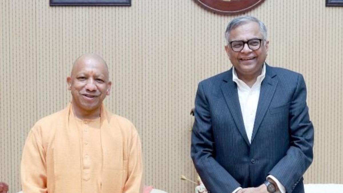 योगी आदित्यनाथ से मुलाकात के दौरान टाटा समूह के होटल विस्तार पर चर्चा (Photo: ITG/ Samarth Srivastava)