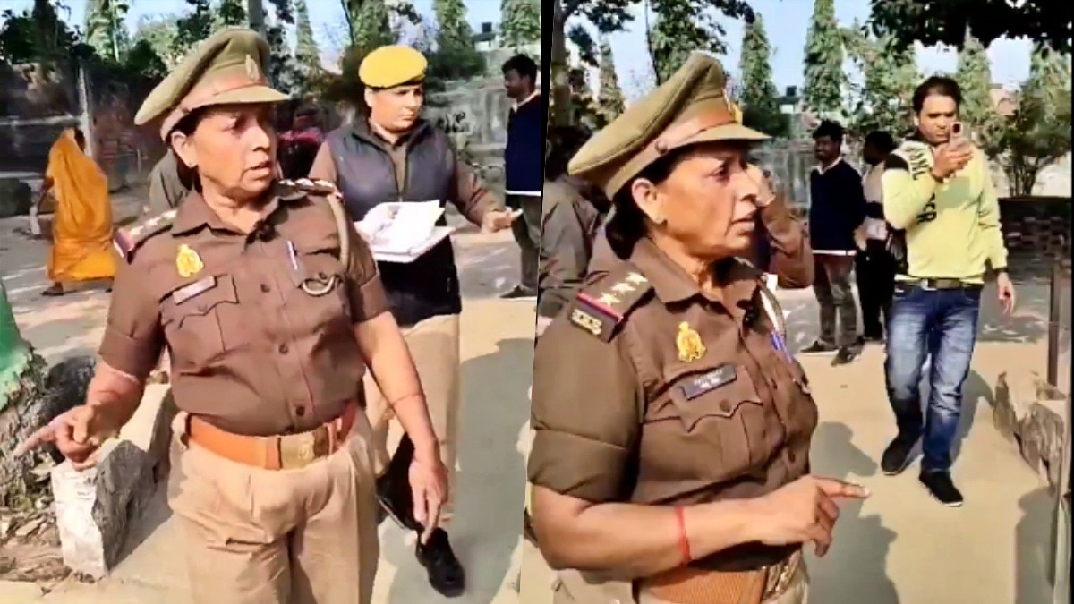 action was taken against female police officer from Mau. (Photo - Screengrab)