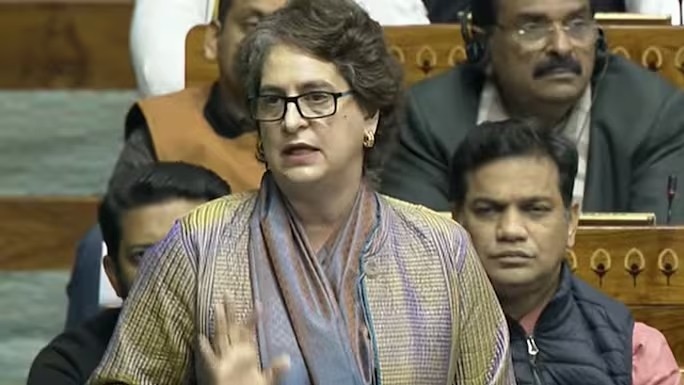 प्रियंका गांधी ने संसद में 'वीबी जी रामजी' बिल का किया विरोध