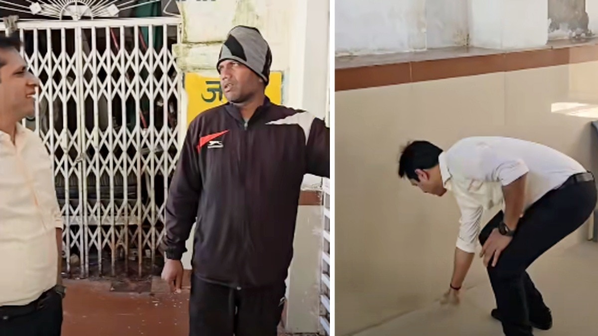 कलेक्टर स्वप्निल वानखड़े का जिला अस्पताल में औचक दौरा.(Photo:Screengrab)