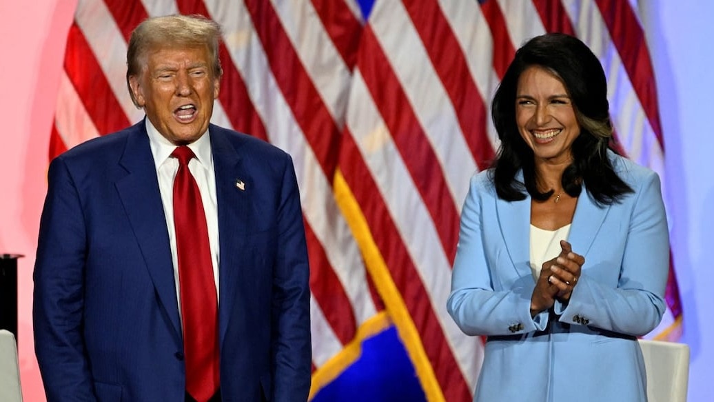 Donald Trump with Tulsi Gabbard