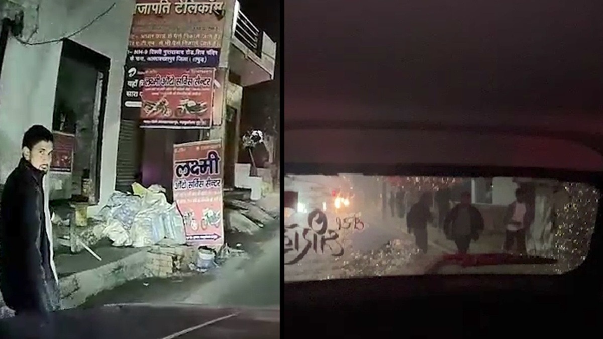 कार में बैठी फैमिली में मची चीख-पुकार, मेरठ में युवकों की गुंडागर्दी (Photo: itg)