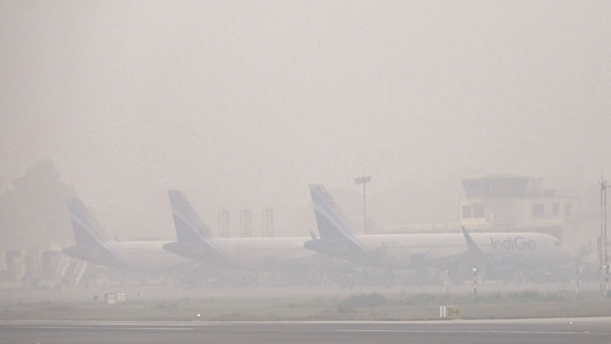  Flights cancelled at Delhi airport 