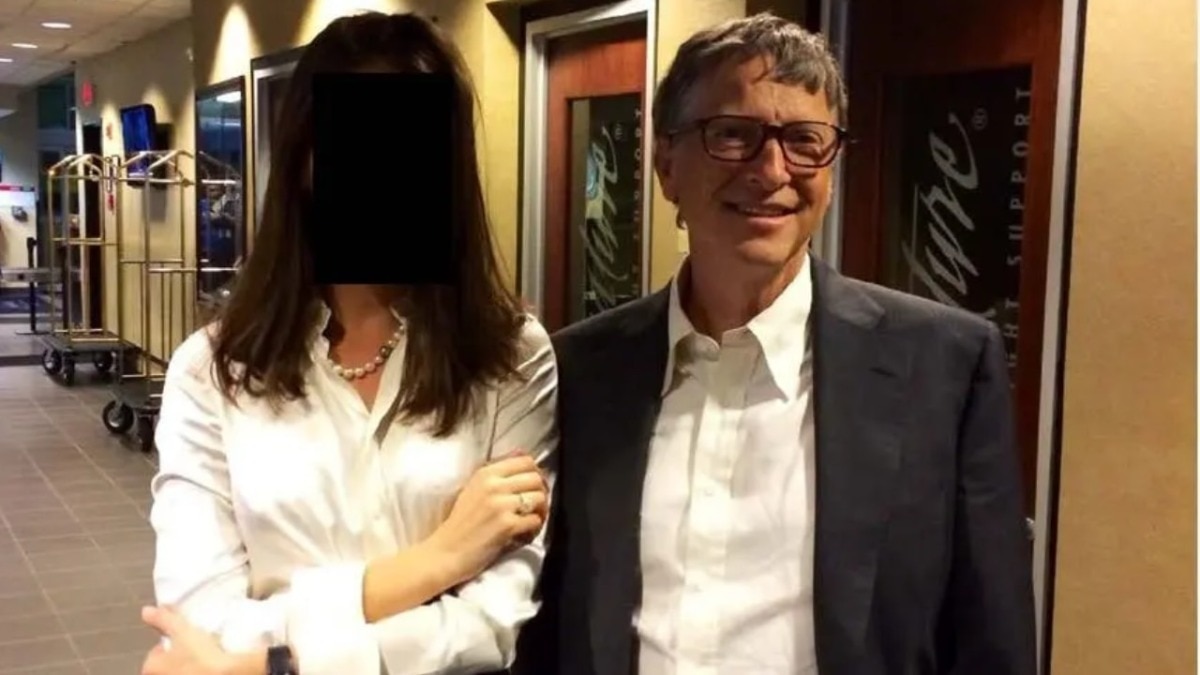 Microsoft co-founder Bill Gates is seen alongside an anonymous woman in an undated photo.