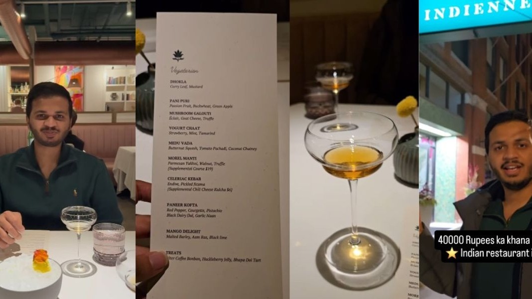 भारतीय शख्स ने शिकागो के मिशेलिन-स्टार रेस्टोरेंट में 10 कोर्स वेजिटेरियन डिनर का शानदार रिव्यू सोशल मीडिया पर शेयर किया. ( Photo: Instagram/@anushkinusa)