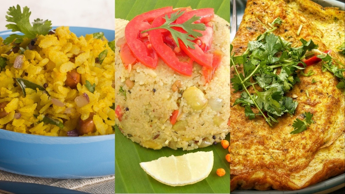 पोहा, उपमा और ऑमलेट सुबह नाश्ते में क्या खाएं (Photo- getty & Pixabay image)
