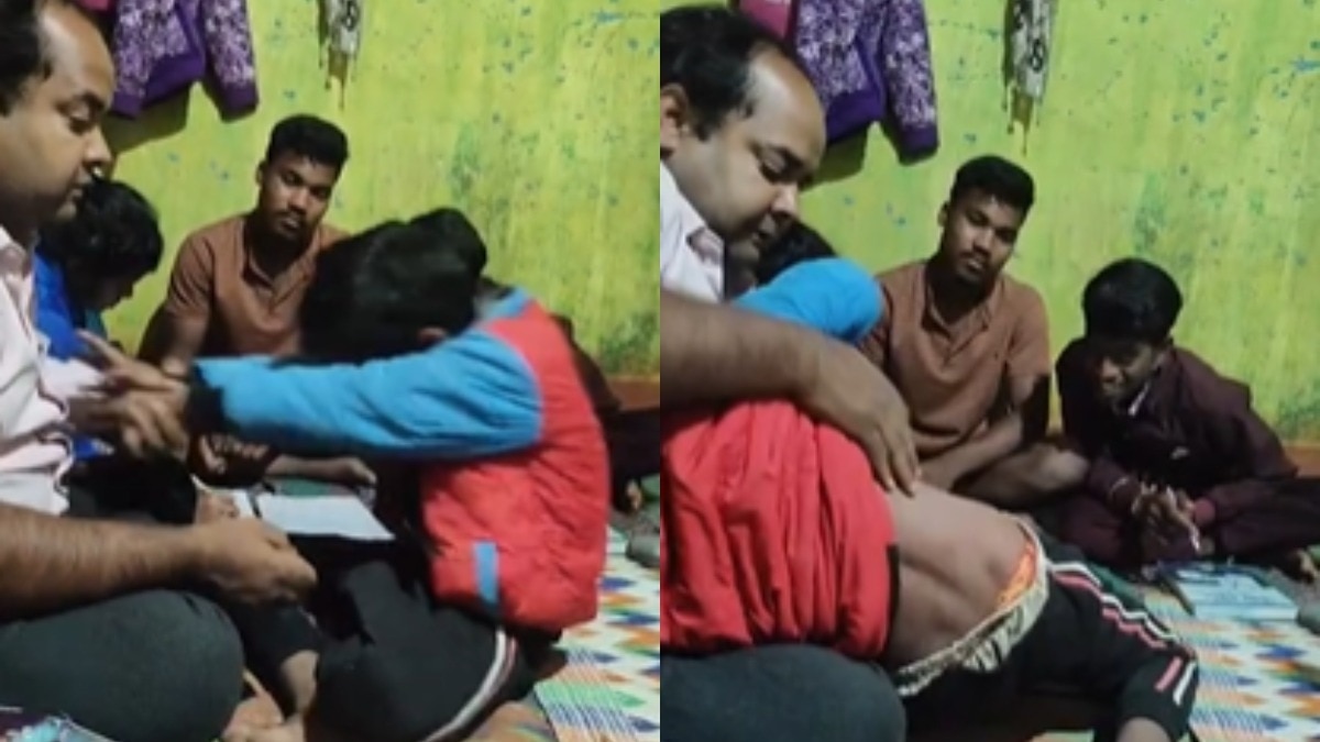 मासूम की पिटाई का वीडियो वायरल.(Photo: Screengrab)