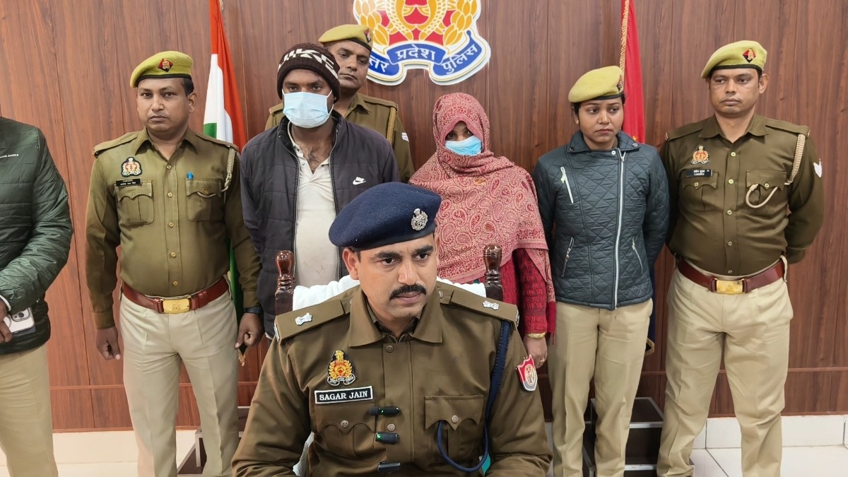 Vandana and Sabir arrested in murder case of BJP leader Dharam Singh in Saharanpur (Photo - ITG)
