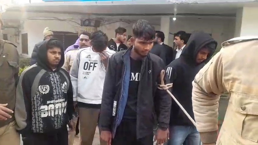 रामपुर पुलिस ने पार्ट टाइम जॉब और गेमिंग के नाम पर ठगी करने वालो को पकड़ा (Photo ITG)